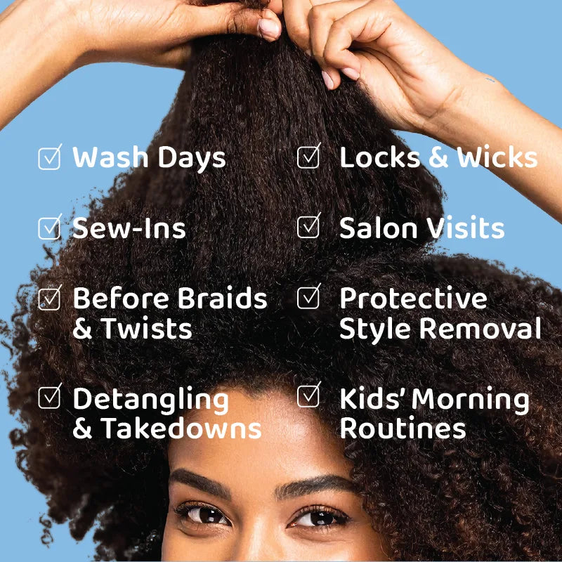 Tugs tender-head serum for wash days, braids, twists, sew-ins, detangling and kids' morning hair routines